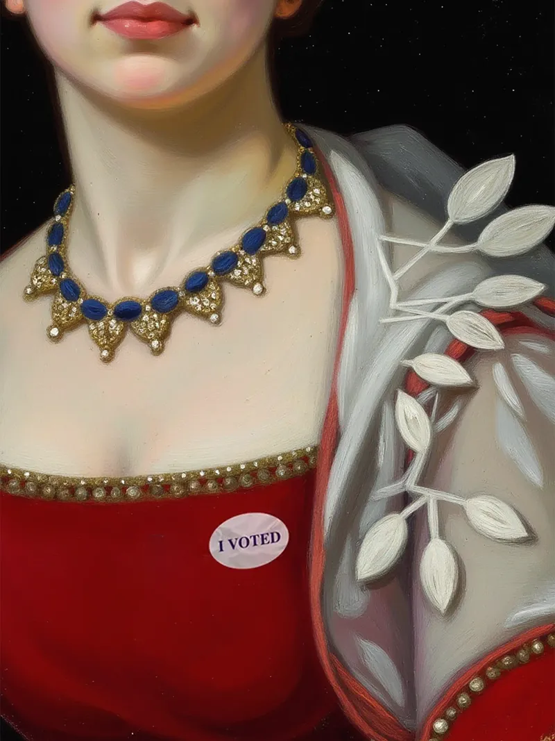 I Voted as Countess pellicola backlit da Attaboy Dsgn