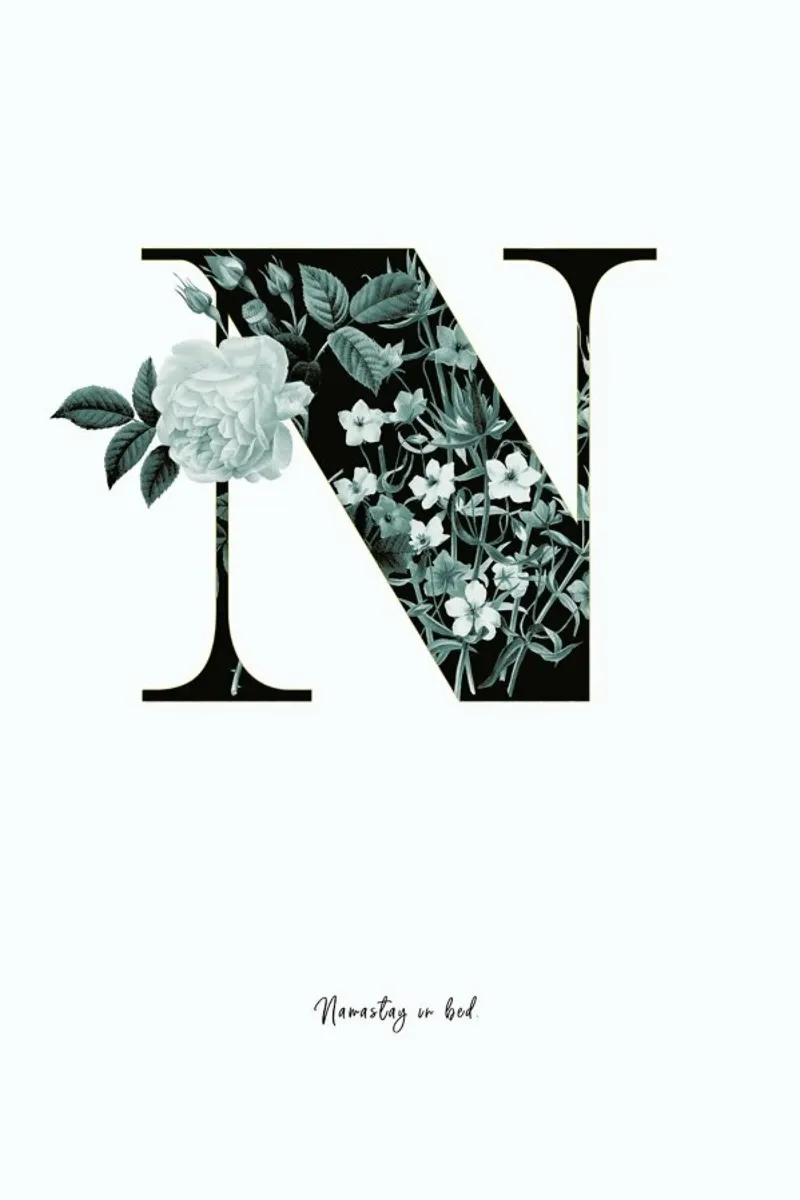Flower Alphabet - N pellicola backlit da Froilein Juno