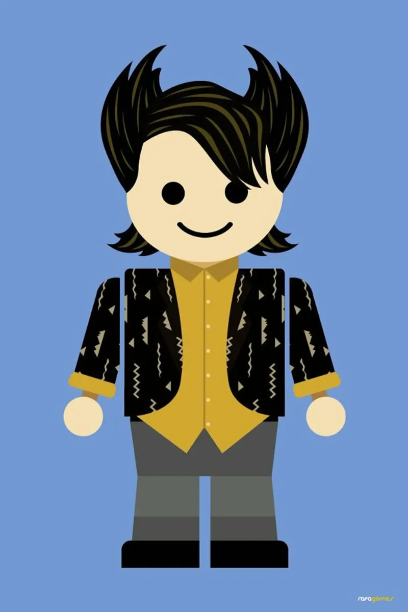 Chandler Bing Toy pellicola backlit da Rafa Gomes