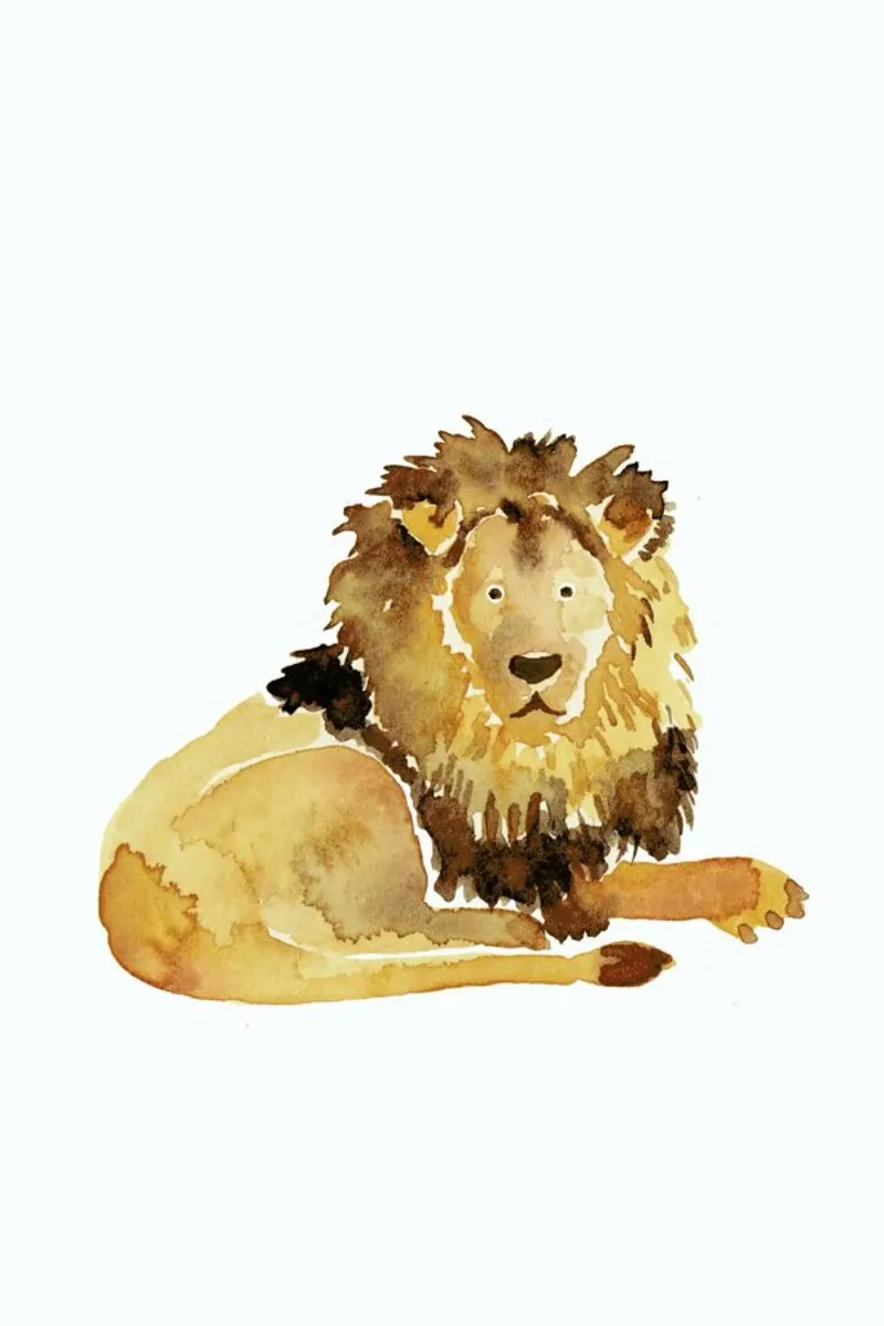 Lion pellicola backlit da Farina Kuklinski