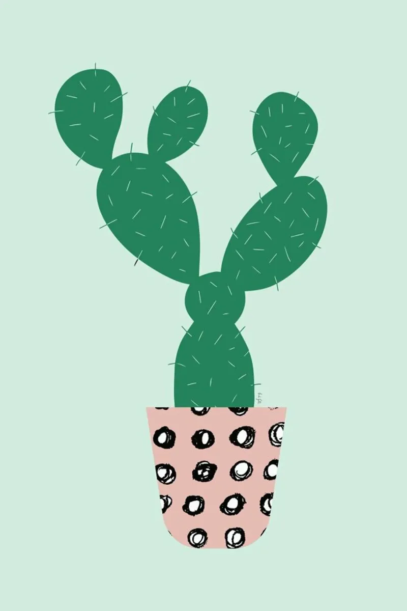 Cactus pellicola backlit da Linda Gobeta