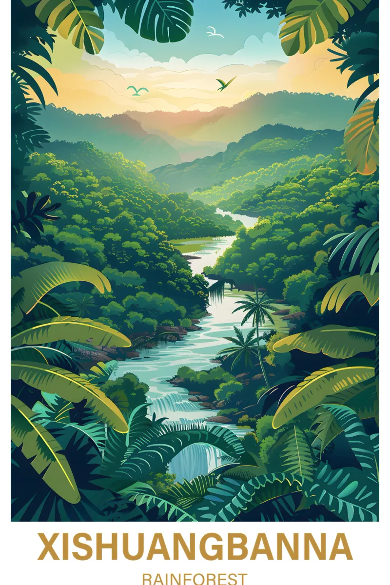 Xishuangbanna Rainforest hahnemühle by Wanderlust Vibes