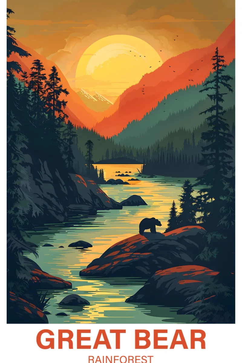 Great Bear Rainforest hahnemühle by Wanderlust Vibes