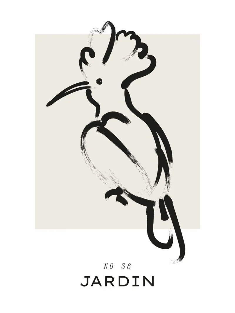 Harmonic Lines No 103 poster con telaio in alluminio da treechild