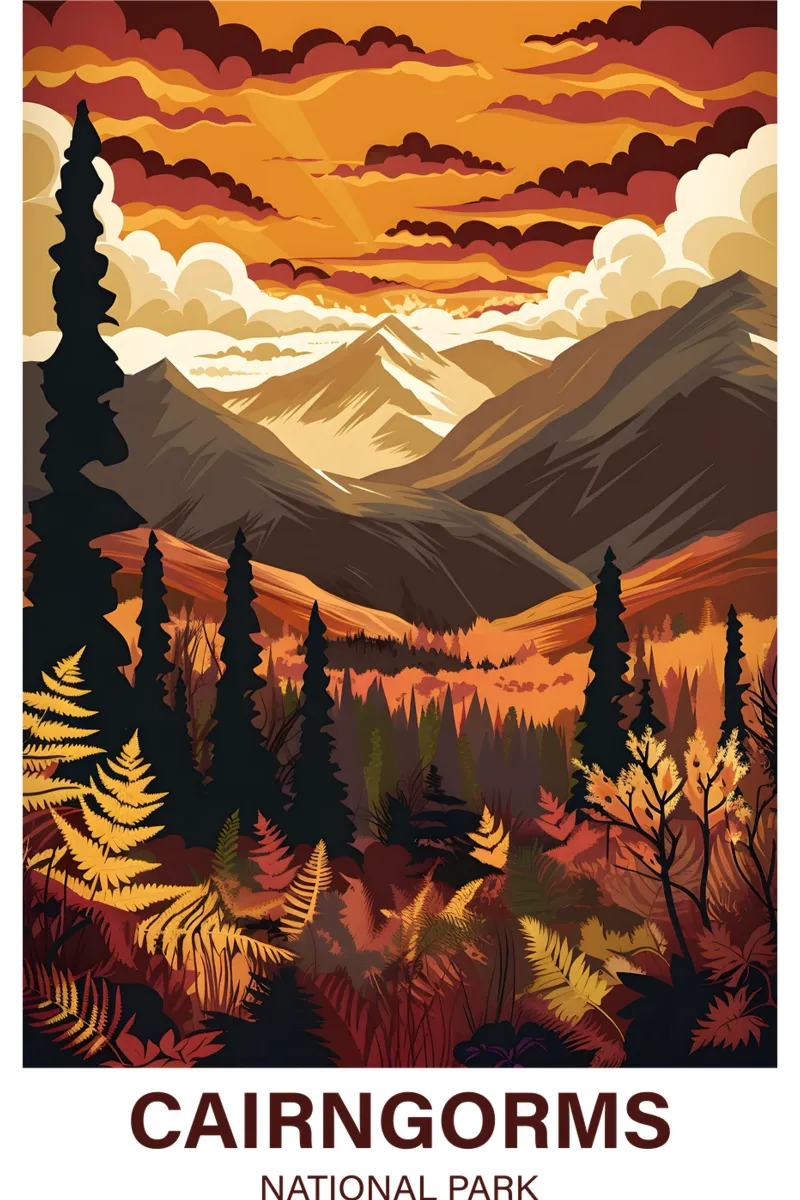 Parco nazionale dei Cairngorms carta hahnemühle da Wanderlust Vibes