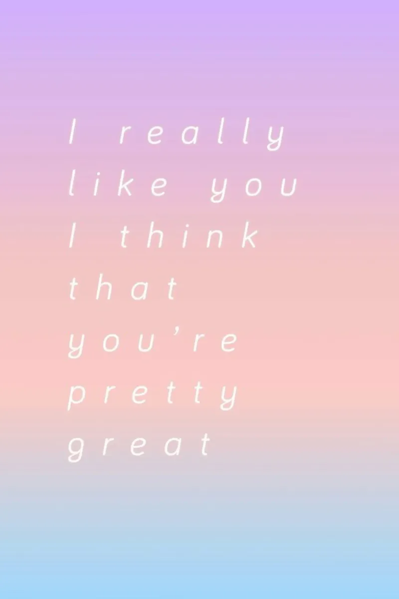 I Think You Are Great pellicola backlit da Oh Darling