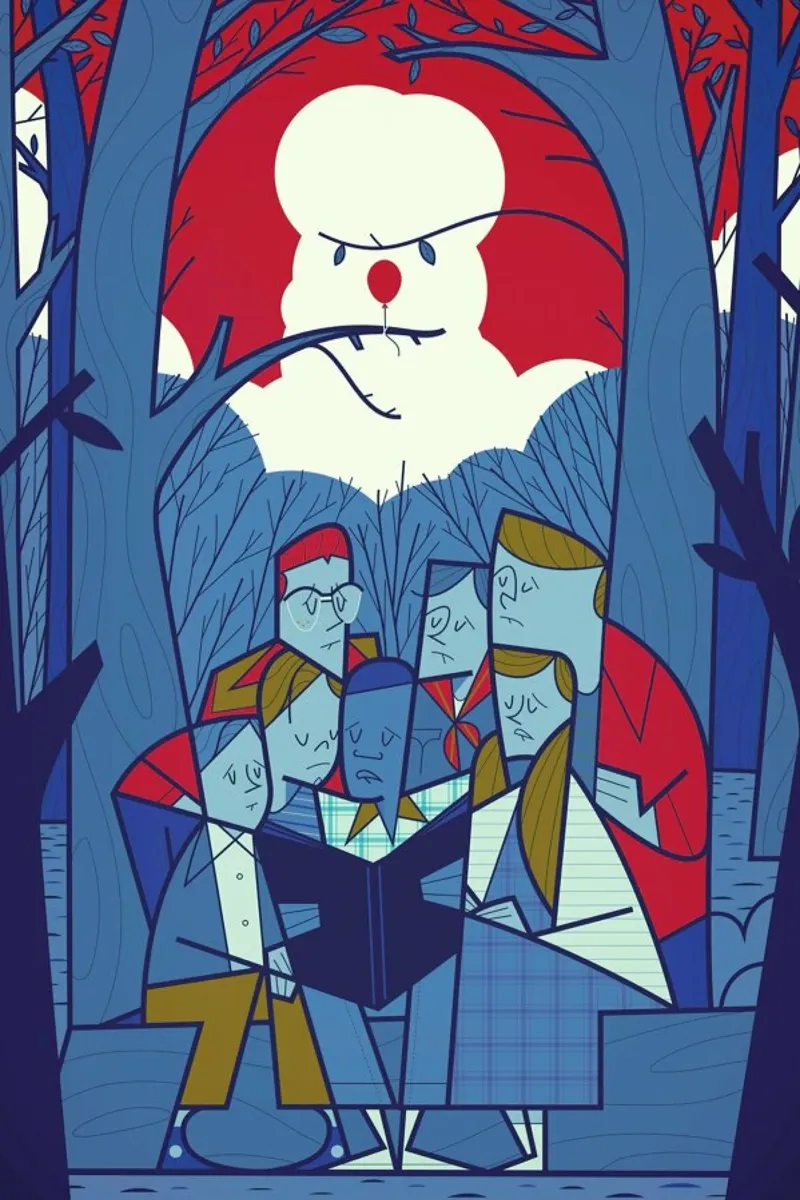 Pennywise pellicola backlit da Ale Giorgini