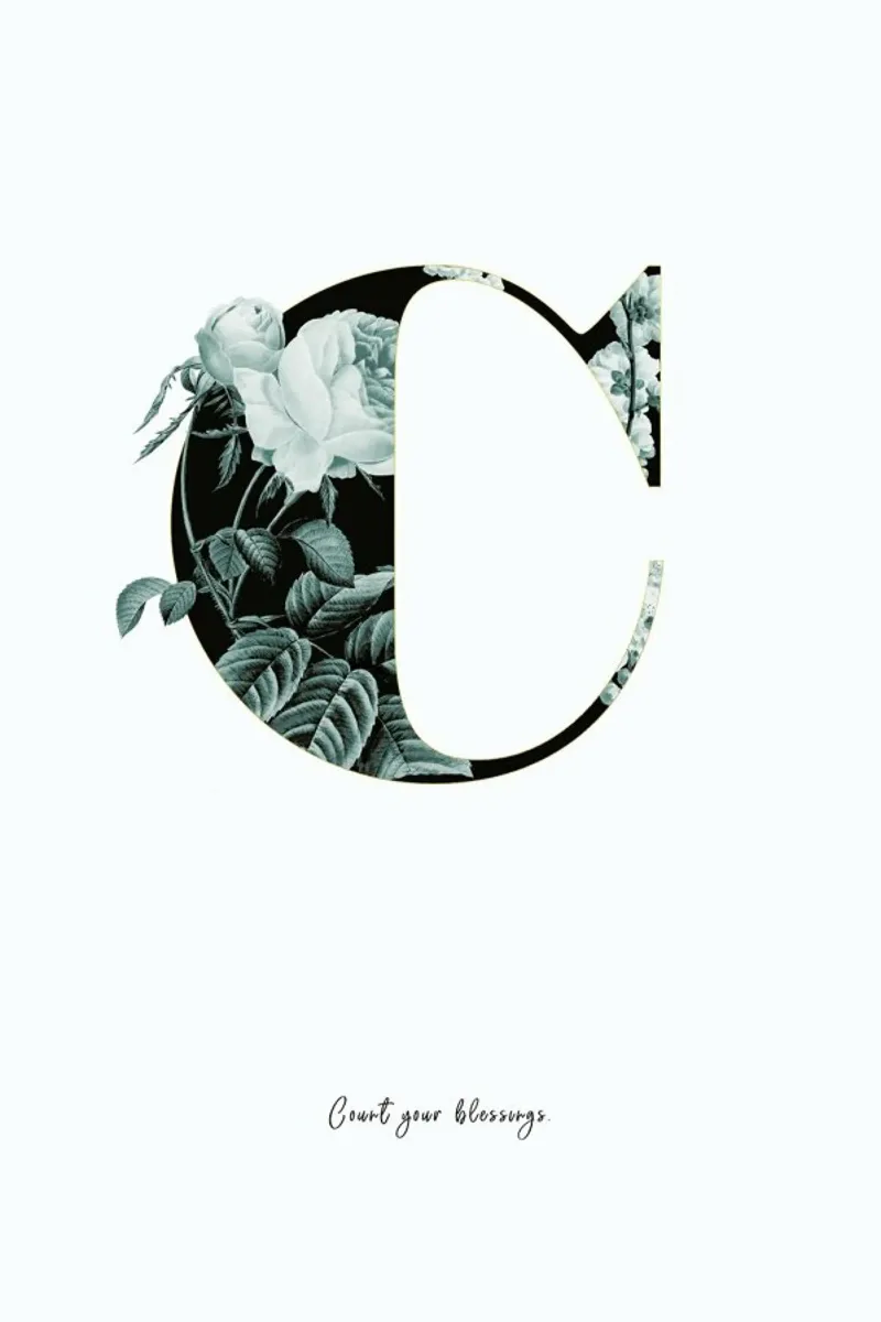 Flower Alphabet - C pellicola backlit da Froilein Juno