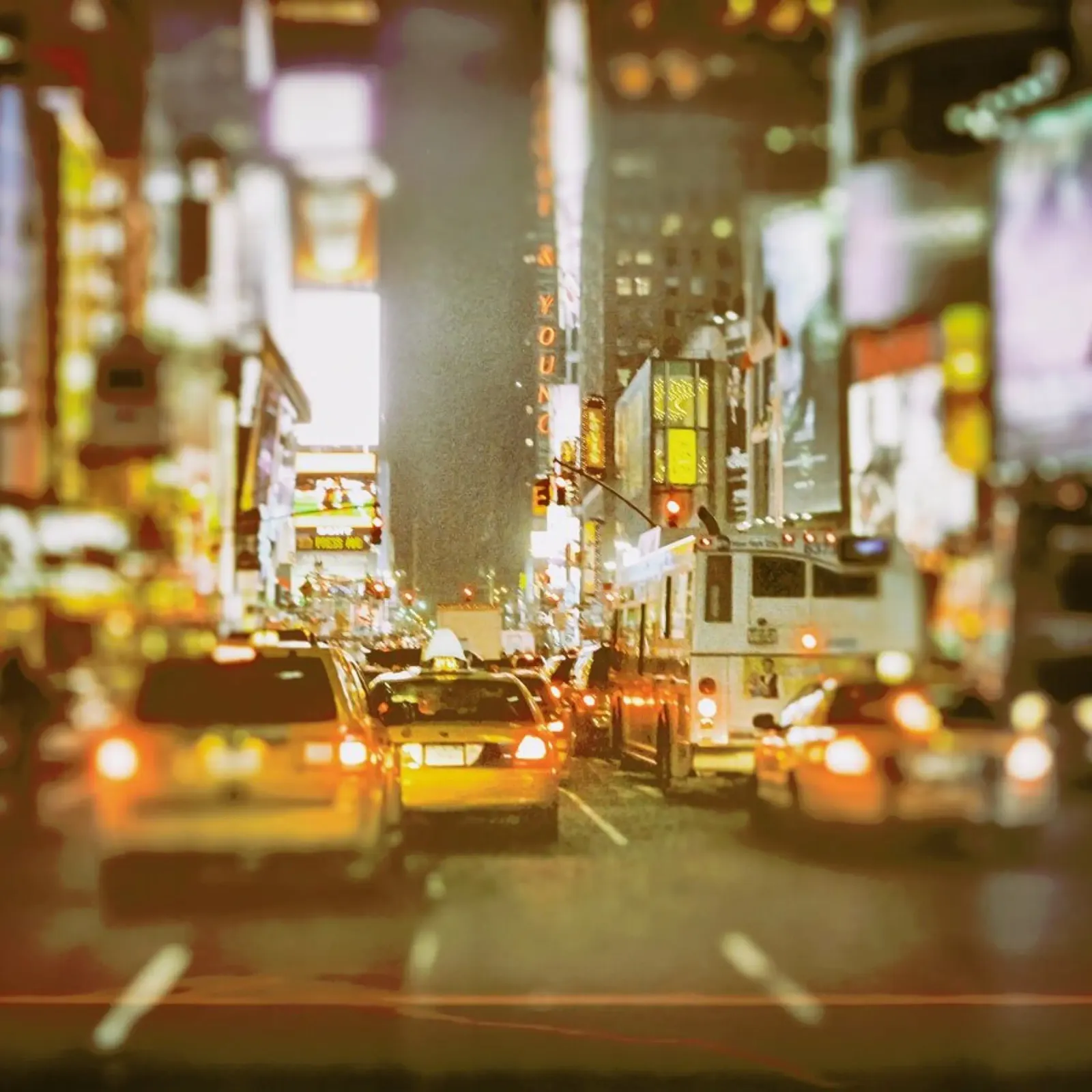 Saturday Night in New York City Backlit Folie von JaySan Studio