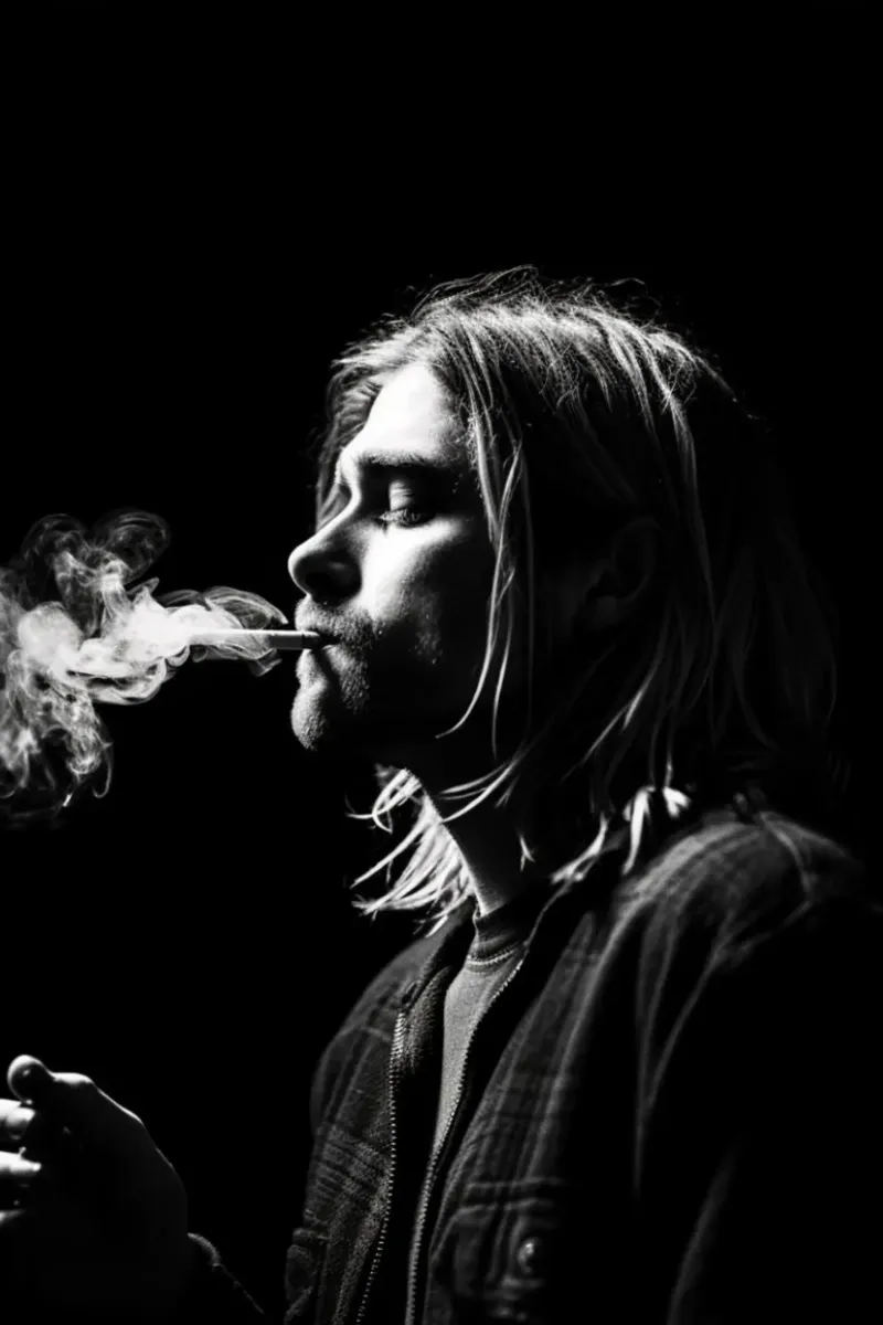 Smoking Kurt Cobain - NIRVANA pellicola backlit da avissta