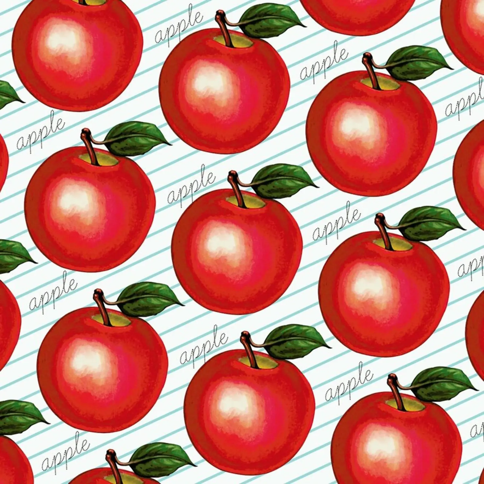 Lunch Patterns Apple Ruled pellicola backlit da Kelly Gilleran