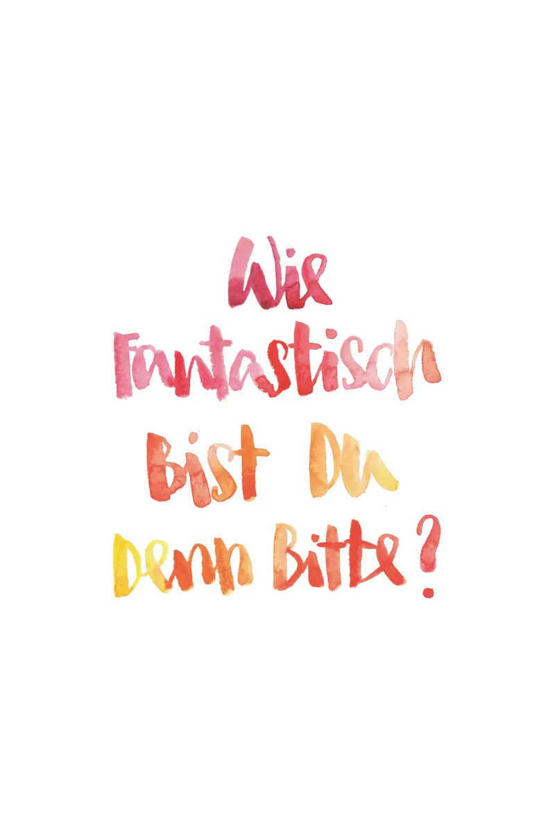 Fantastisch Rot poster con telaio in legno da Brushmeetspaper