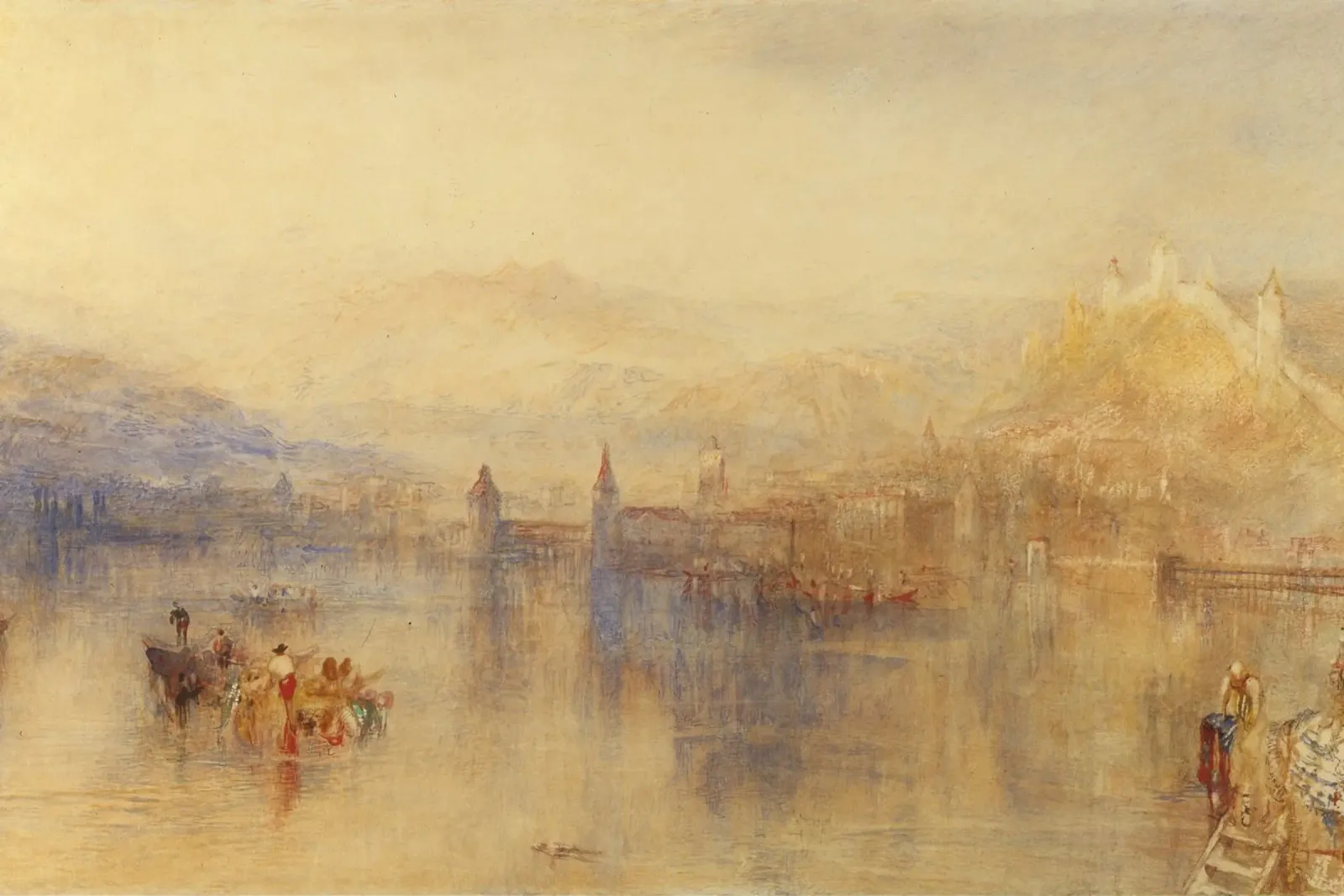 Joseph Mallord William Turner - Lucerna dal lago poster da Timeless Artworks