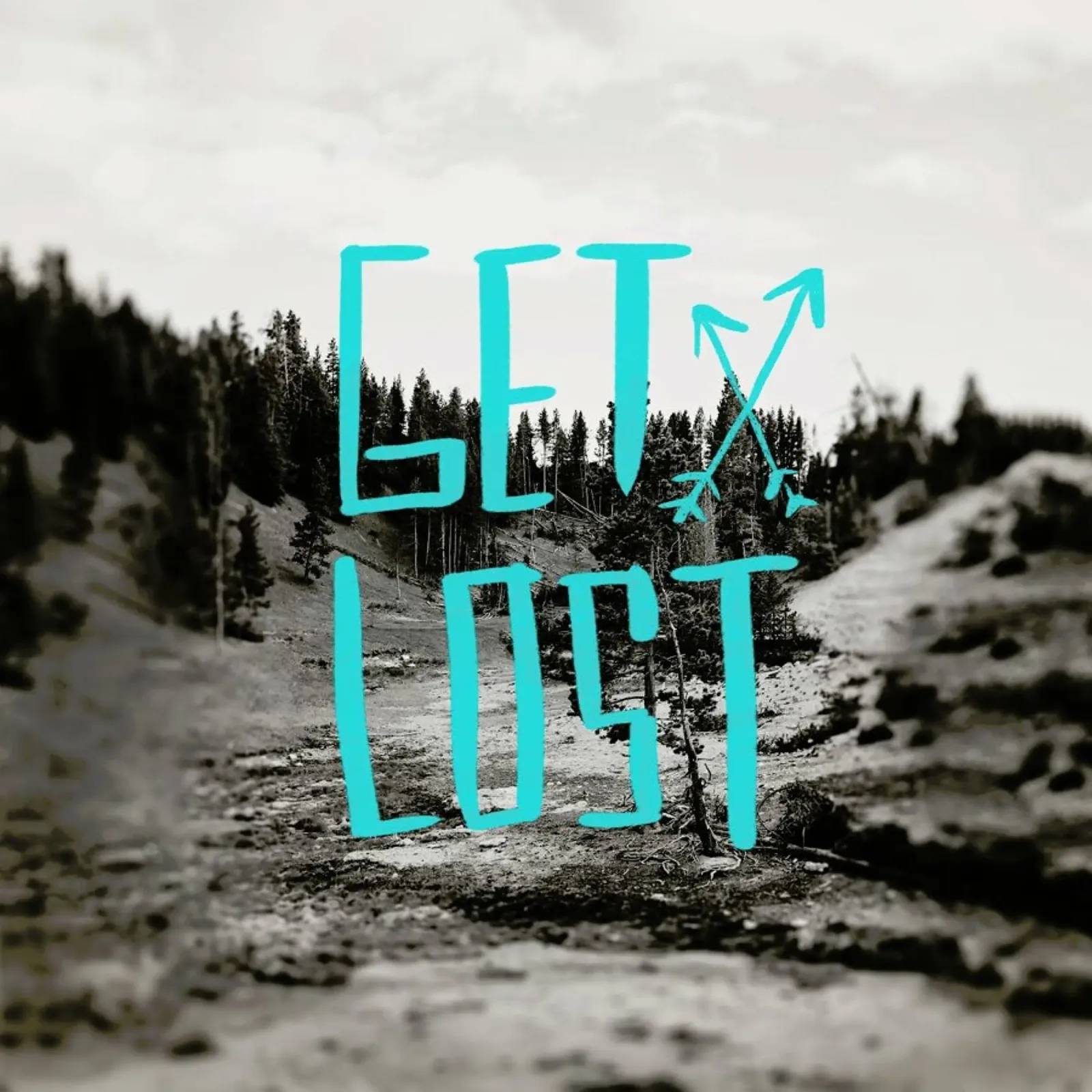 Get Lost - Teal pellicola backlit da Leah Flores