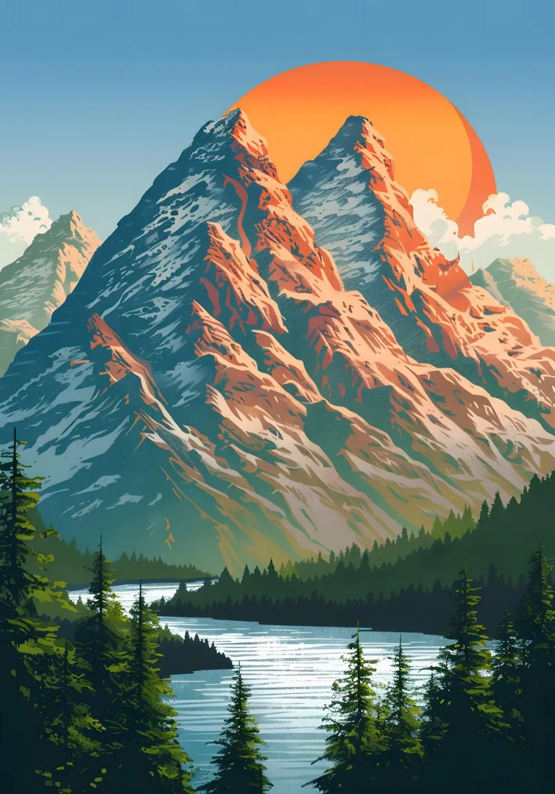 Paesaggio d'epoca carta hahnemühle da Wanderlust Vibes
