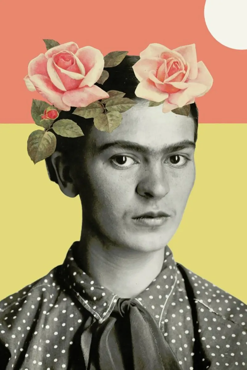 Frida poster con telaio in plastica da Florent Bodart