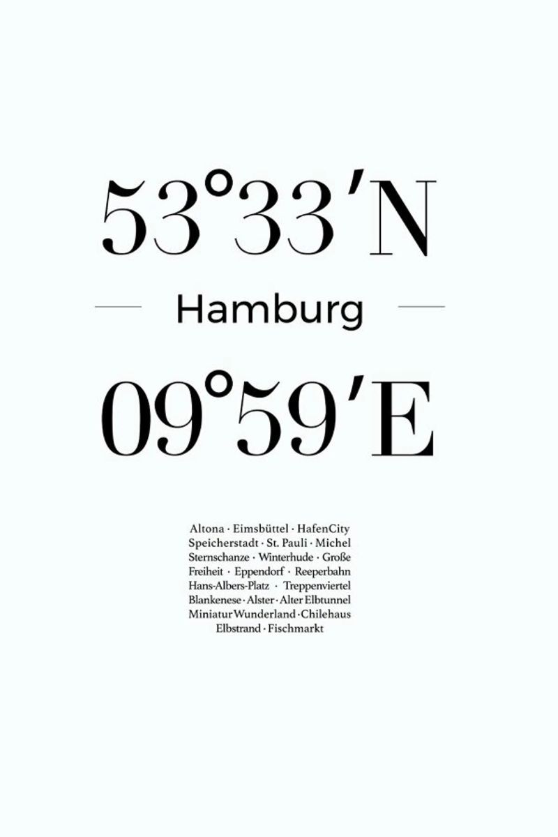 Hamburg Poster von Studio One