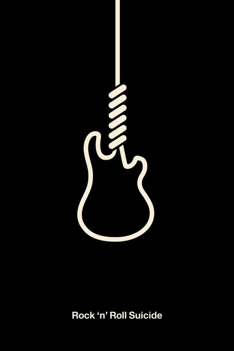 Rock 'n' Roll Suicide Poster von Viktor Hertz