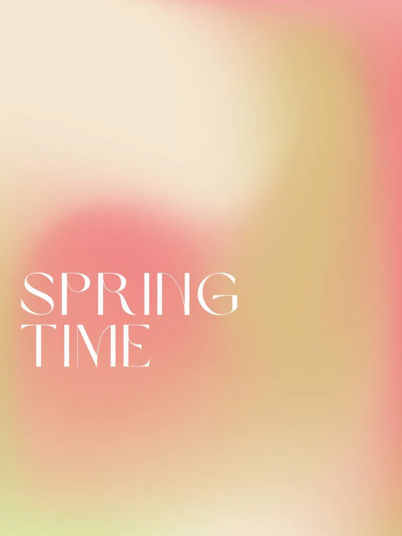 Spring Time poster con telaio in legno da treechild