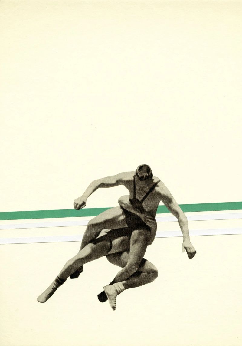 Le lutteur poster de Cassia Beck Collage