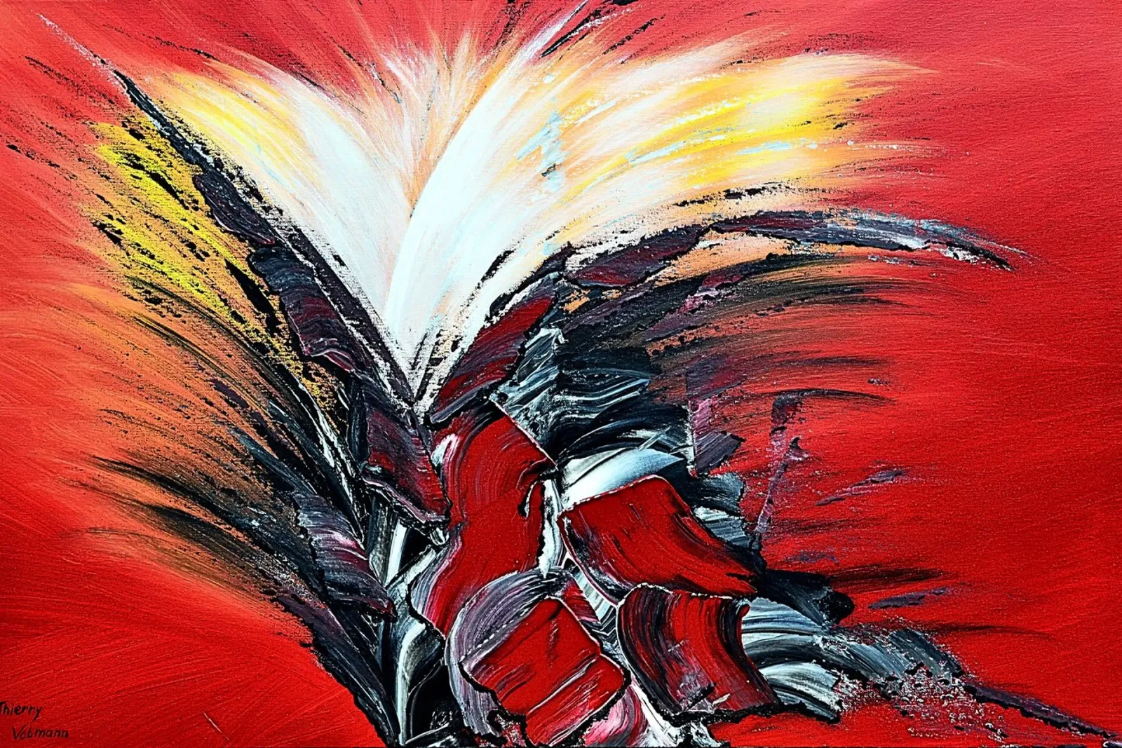 BONNE NOUVELLE carta hahnemühle da Thierry Vobmann Abstract painting