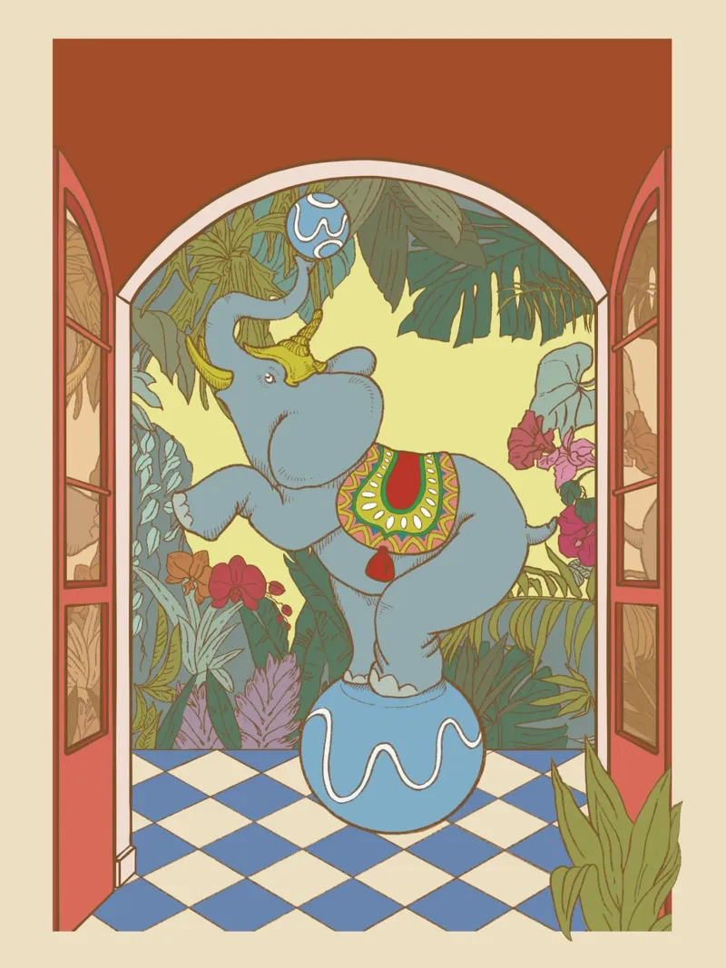 Elefante blu plexiglass da Rosita Pepita
