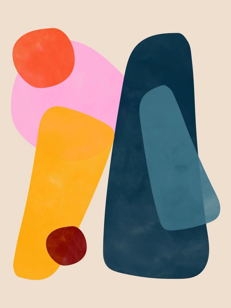 Shapes in Dialogue acryl van susanapaz