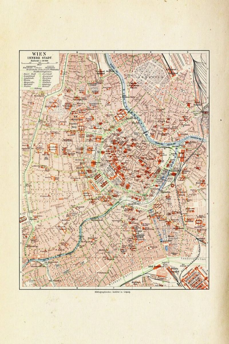 Vienna City, Austria, 1899 Poster von Artokoloro Quint Lox Ltd