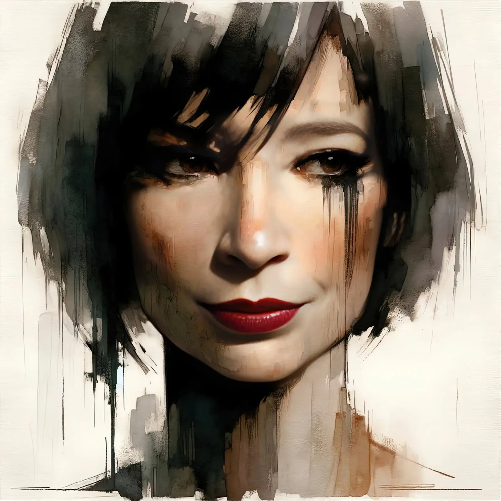 Bellezza frammentata poster con telaio in plastica da Chromatic Fusion Studio