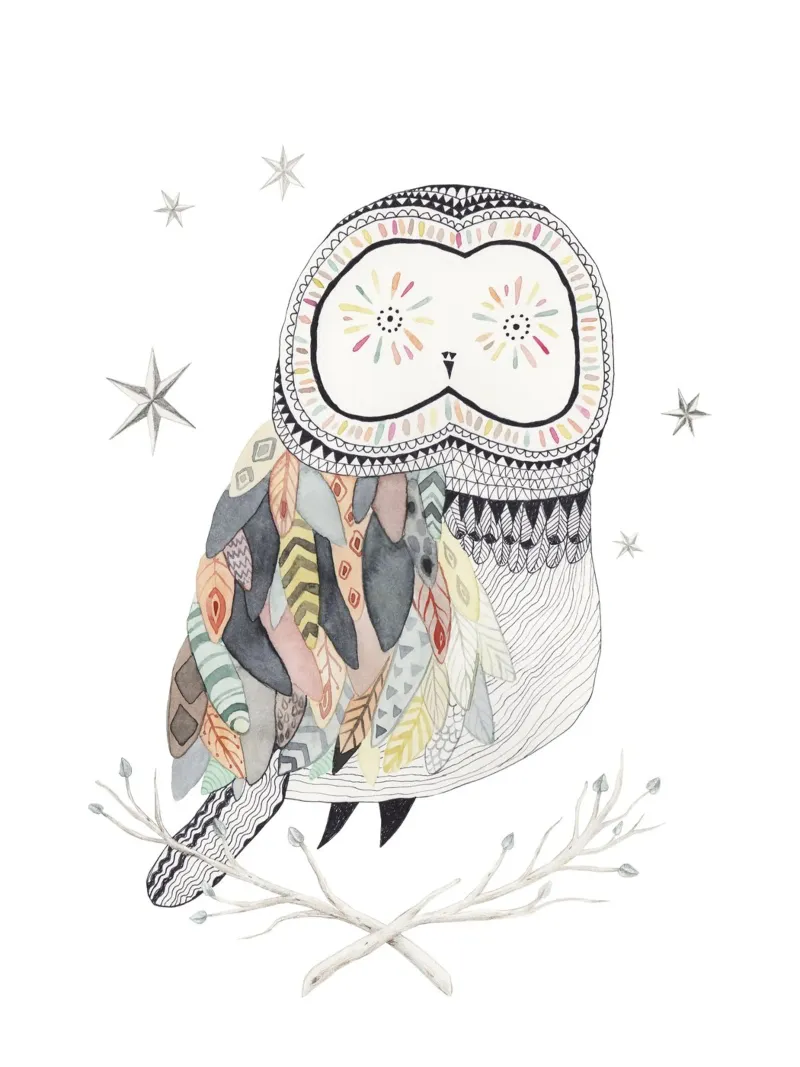 Lunar Owl pellicola backlit da Lila x Lola