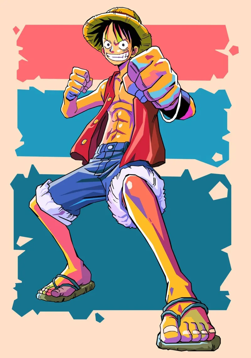 Monkey D Luffy one piece pellicola backlit da Hantamrata