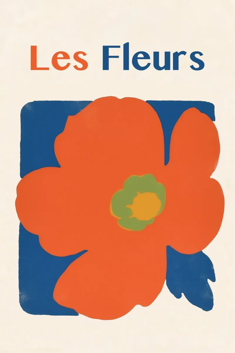 les Fleurs mia bella poster con telaio in plastica da Carinaprint