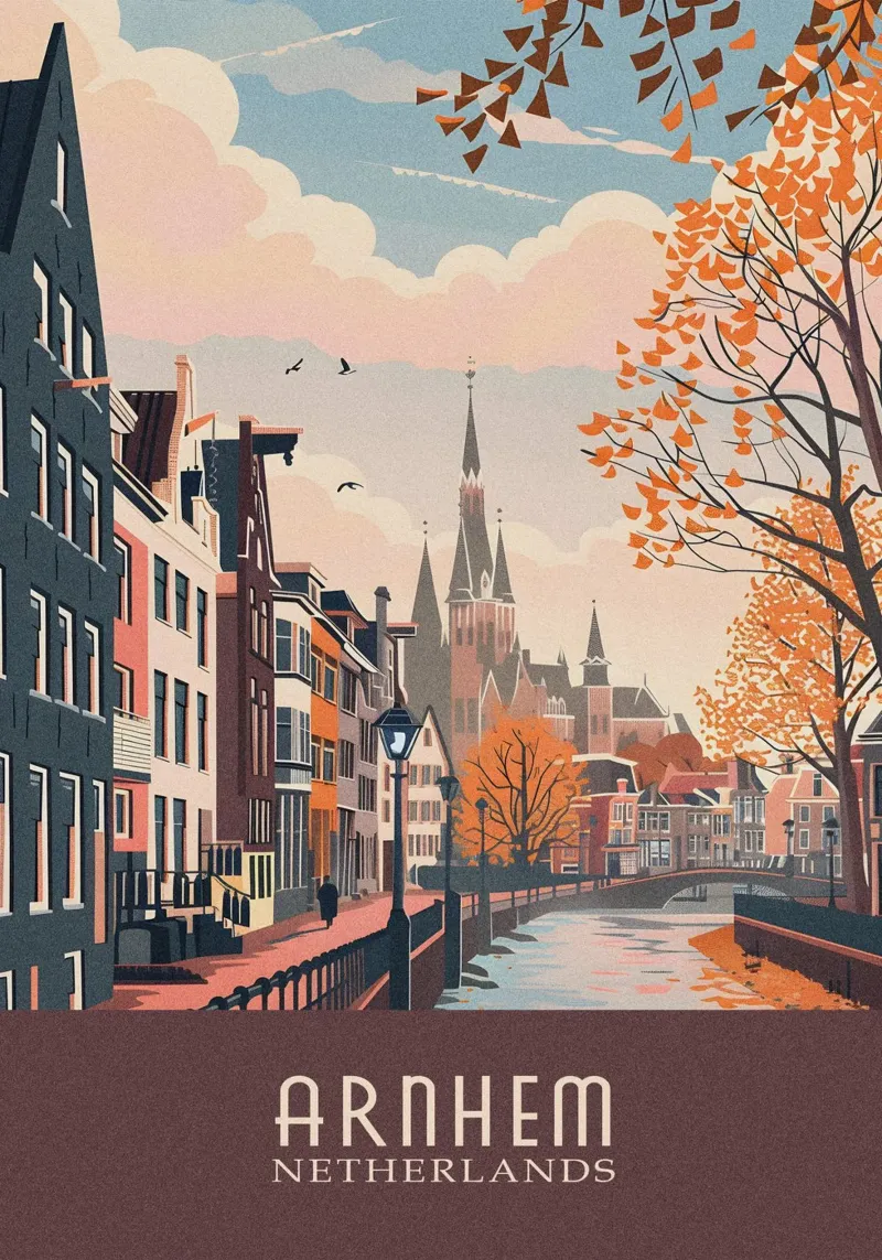 Arnhem city Netherlands pellicola backlit da Travelstudio