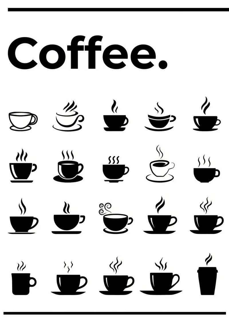 Der ultimative Kaffeeführer Chart Hahnemühle von Eames