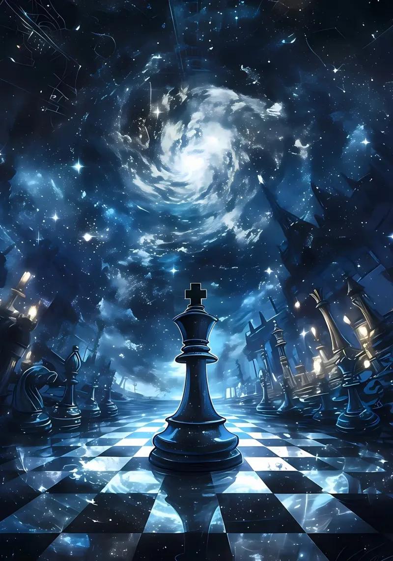 Chess King Funny Inspirational canvas by Stylianos
