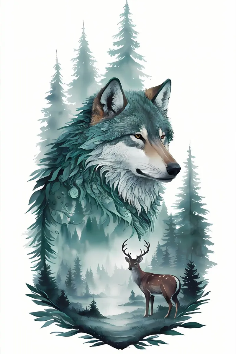 Minimalist Poster 2 canvas with Floater frame by Kadynce