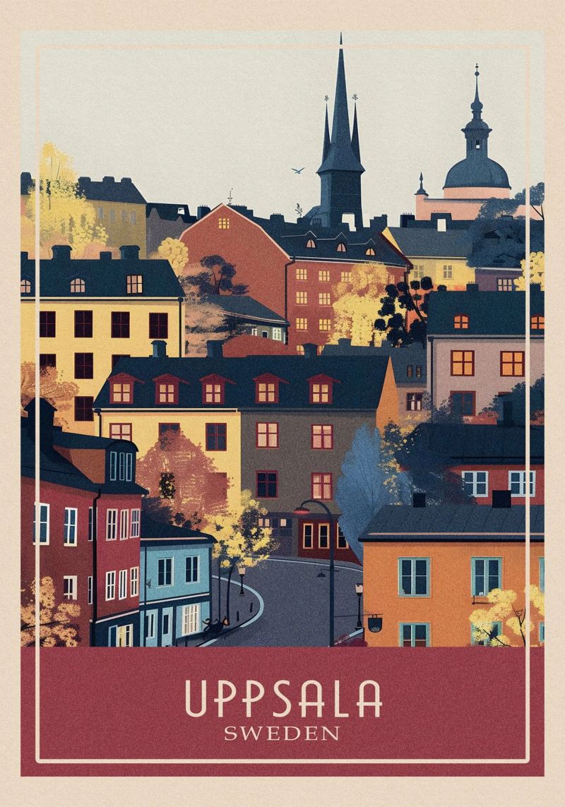 Uppsala city Poster von Travelstudio
