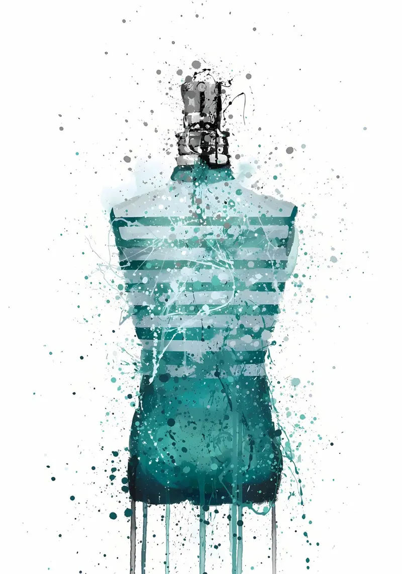 Bottiglia di profumo Posiden carta hahnemühle da Allaire