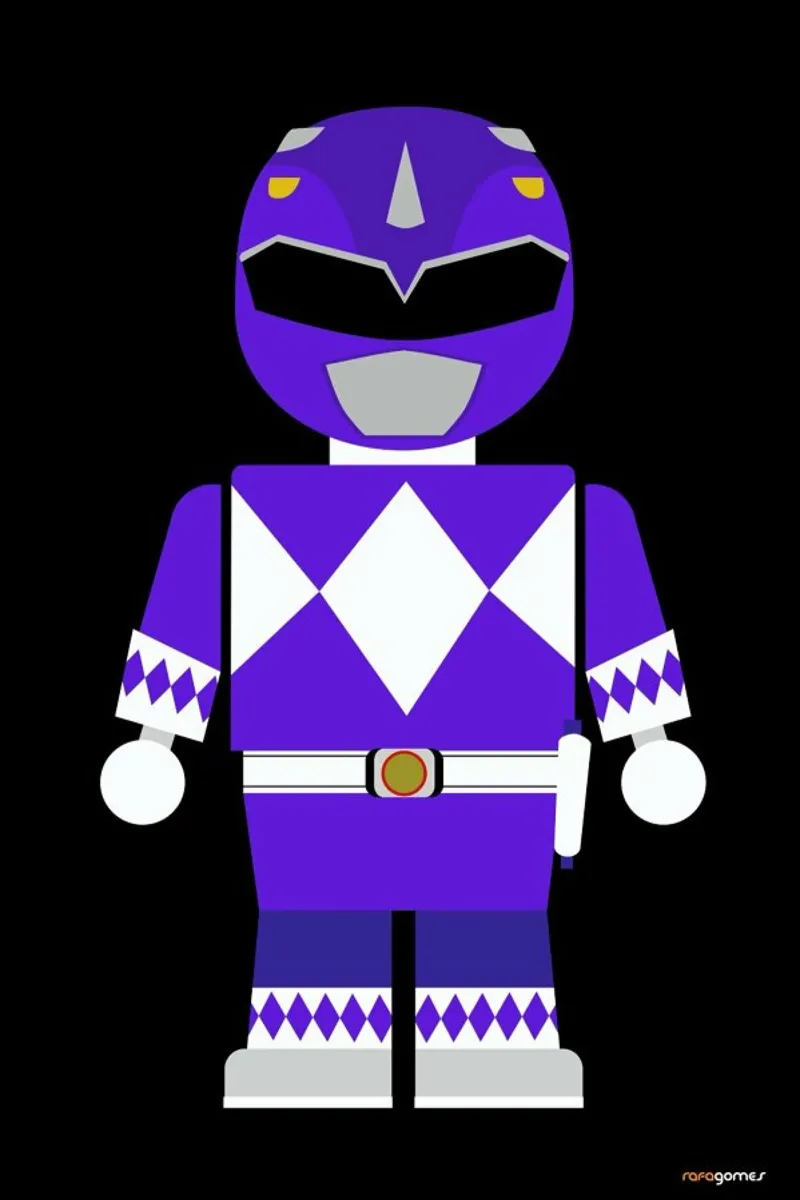 Power Ranger Toy Blue pellicola backlit da Rafa Gomes