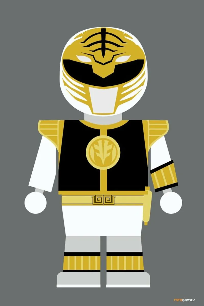 Power Ranger Toy White pellicola backlit da Rafa Gomes