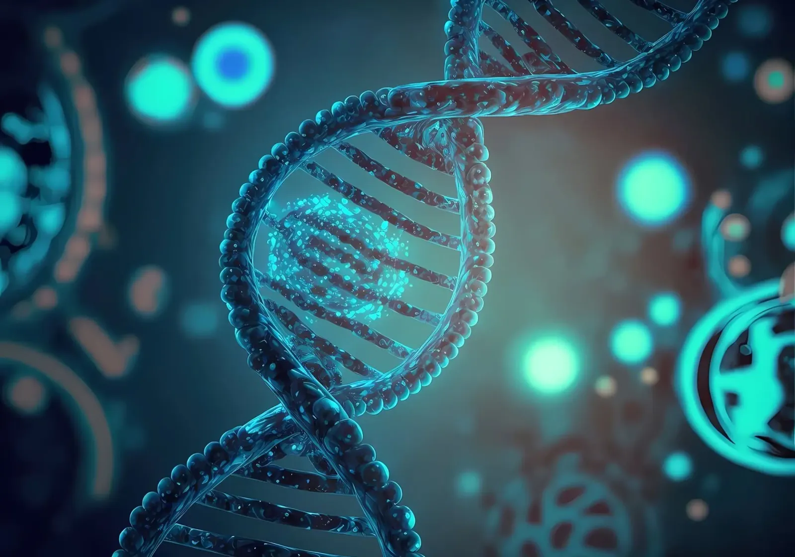 Astrazioni di DNA pellicola backlit da Delaplane