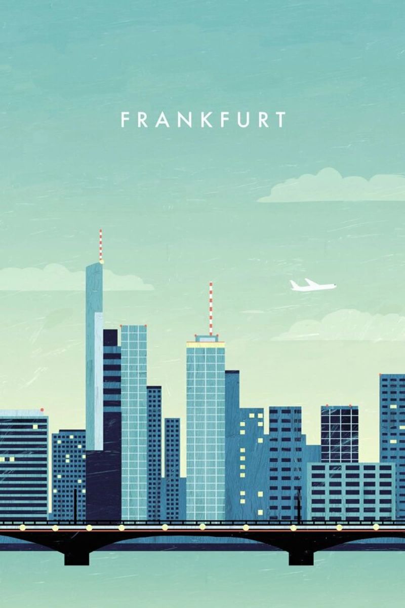 Frankfurt poster by Katinka Reinke
