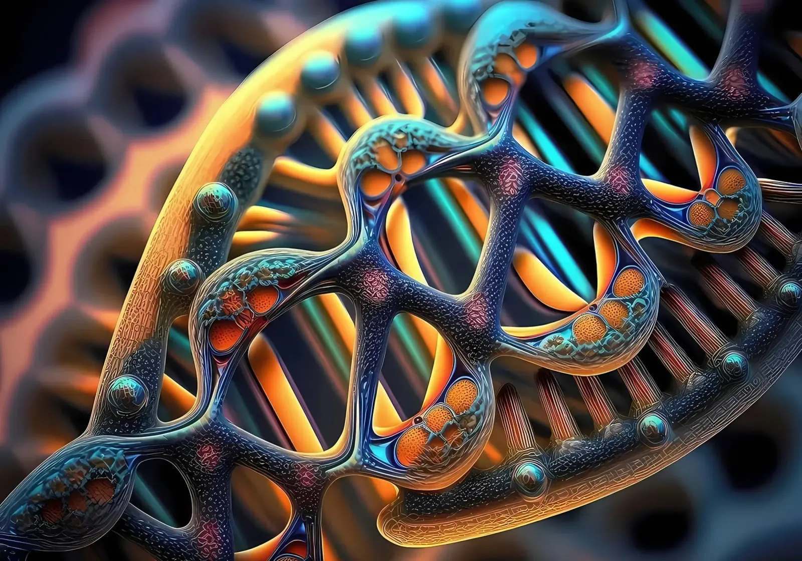 Illuminating Genetic Path canvas by Delaplane