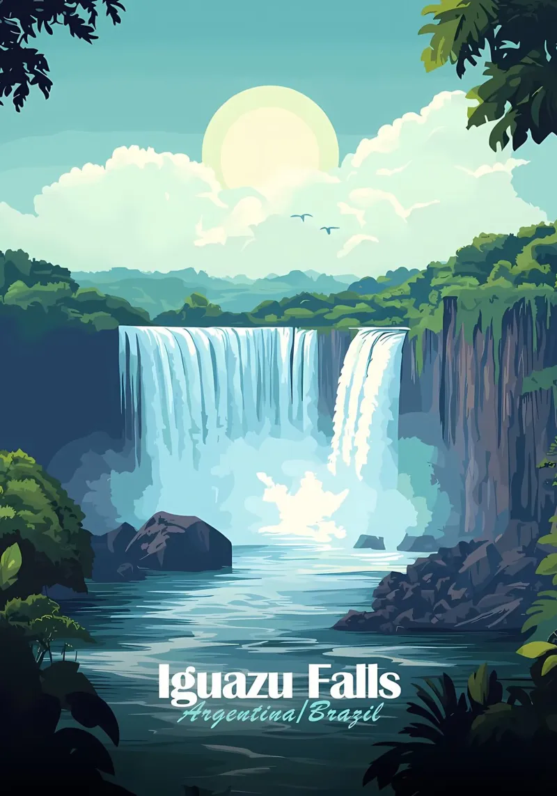 Cascate di Iguazu pellicola backlit da Ginnery