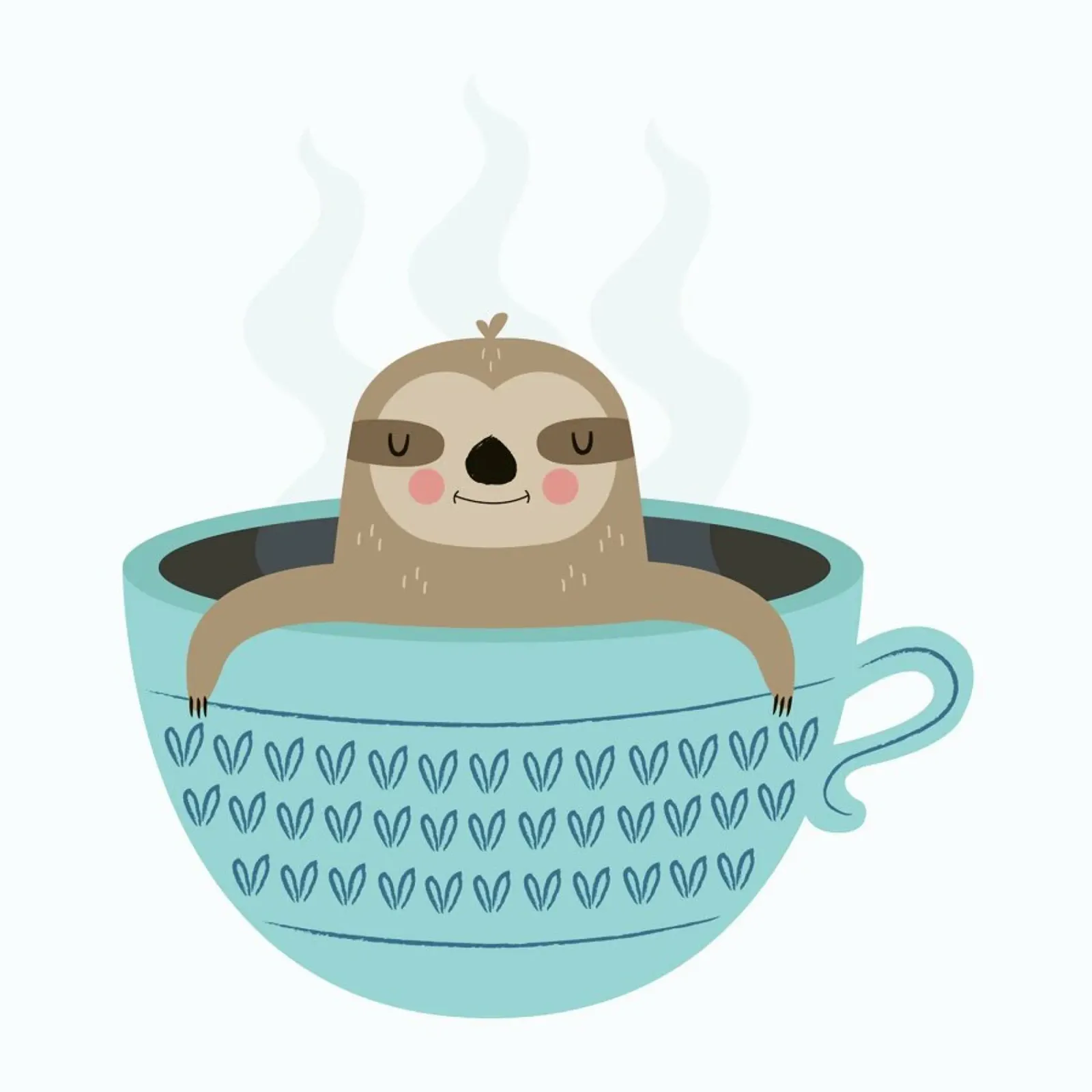 Sloth in A Cup pellicola backlit da Karin Bijlsma