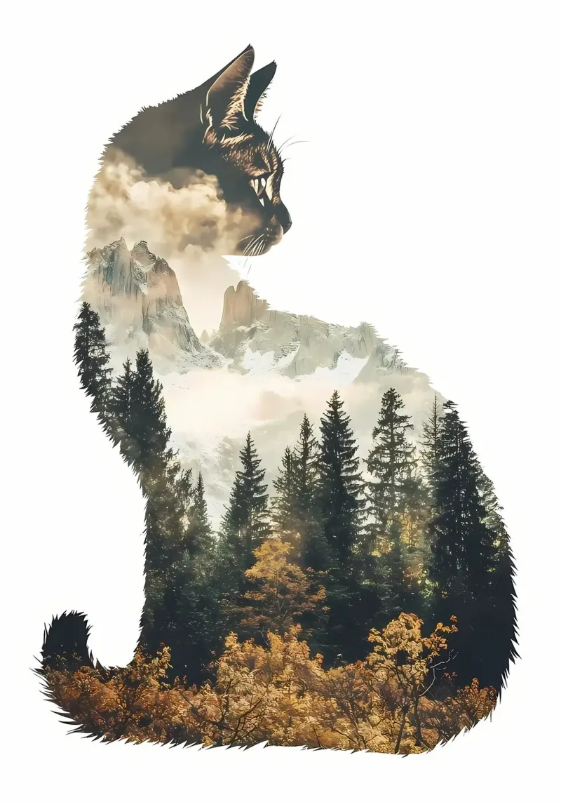 Paesaggio del Monte Gatto plexiglass da Ginnery