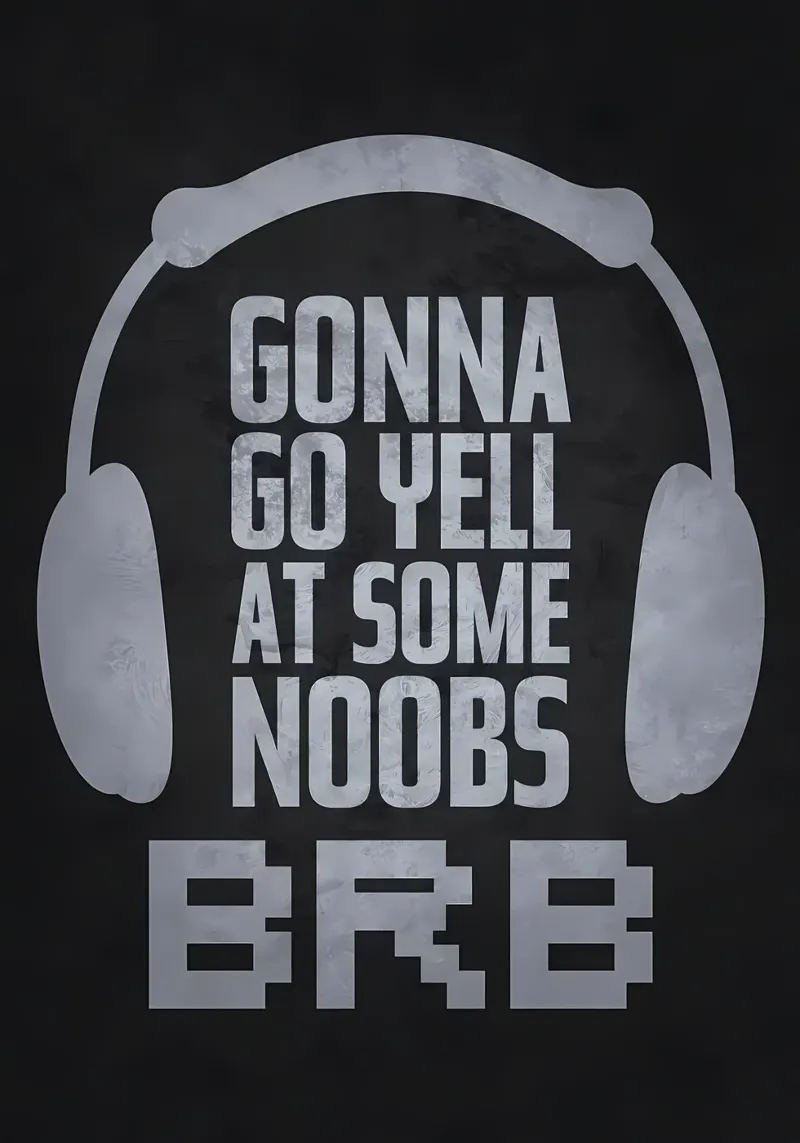 Je vais crier sur les Noobs BRB toile de Bassy
