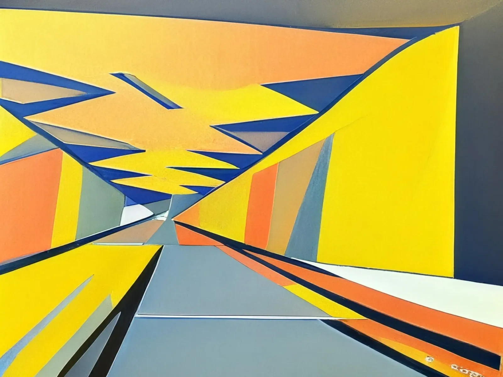 Nel tunnel_5 alluminio dibond da Abstract Art by LK