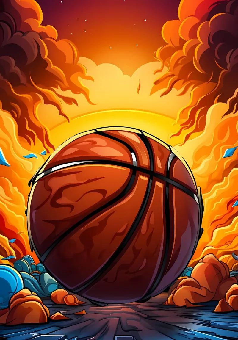 Basket colorato pellicola backlit da Mikesell
