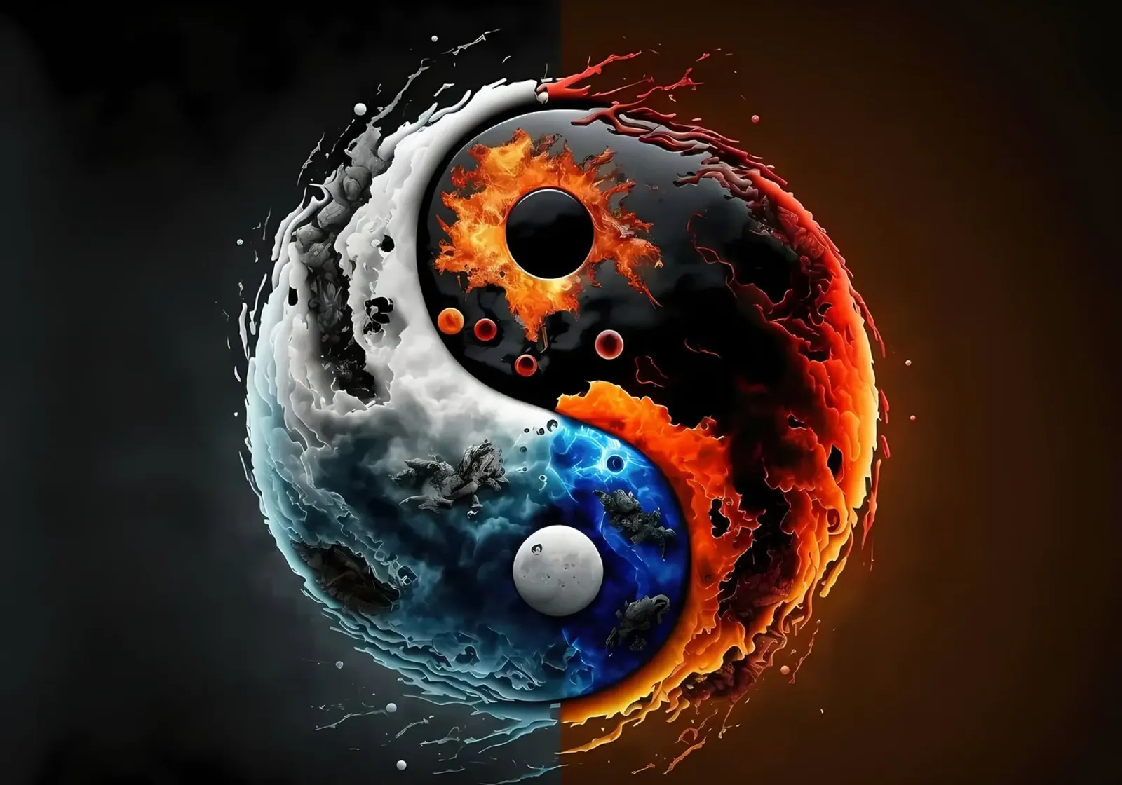 Equilibrio tra Yin e Yang pellicola backlit da Mikesell